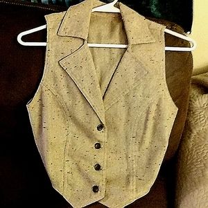 Hand-crafted vintage genuine Berber wool vest